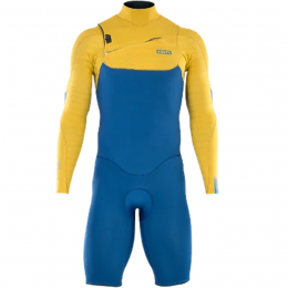 ION Wetsuit Seek Core 3/2 Shorty LS Front Zip men faint-blue