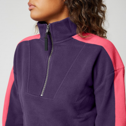 Mystic The Heat Zip Up Sweat Deep Purple