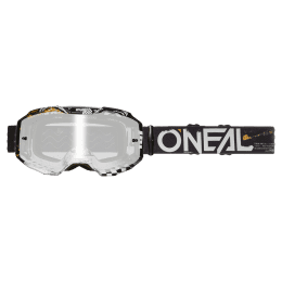 O'NEAL B-10 Goggle ATTACK black/white - silver mirror