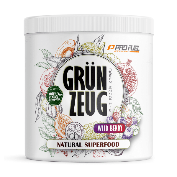 ProFuel Grünzeug Superfood Smoothie Pulver 300 g Dose, Wild Berry