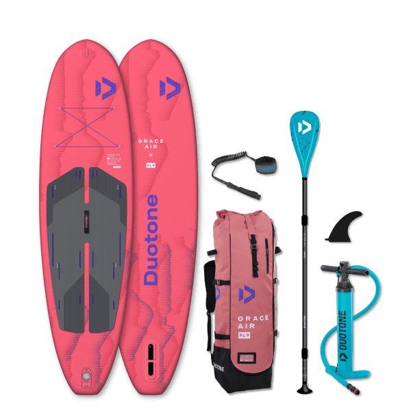 Duotone iSUP Package Grace Air SLS - Ultraleichtes Allround SUP-Komplettset für Frauen