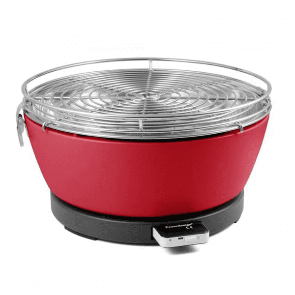 Feuerdesign Tischgrill Vesuvio rot