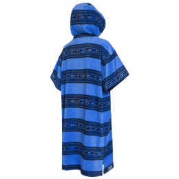 Mystic Poncho Velour Global Blue One Size