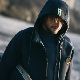 Mystic Ocean Jacket Neoprenjacke Navy/Lime