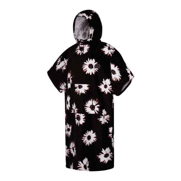 Mystic Poncho Velour Black/White One Size