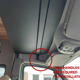 Alu-Dachablage W907 für Sprinter 2018+ schwarz pulverbeschichtet