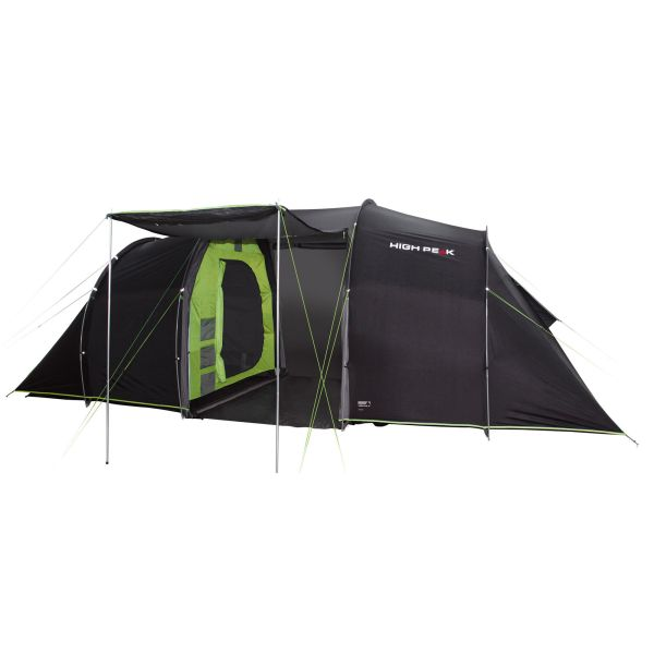 High Peak Vis-a-Vis Tauris 6 Zelt, 6-Personen, 620x240cm, dunkelgrau/grün