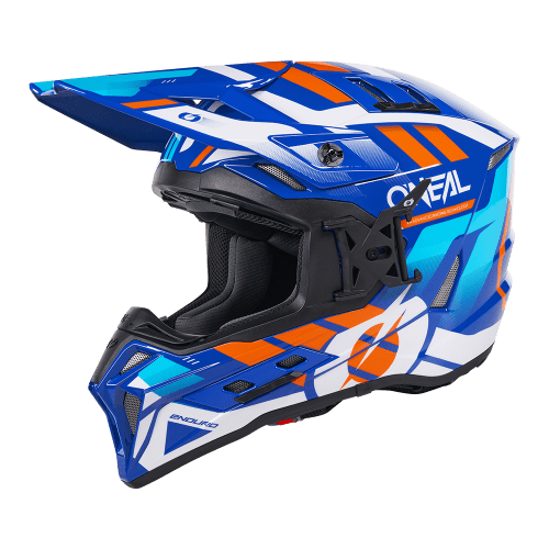O'Neal EX-SRS Motocross Helm DUST blue/orange