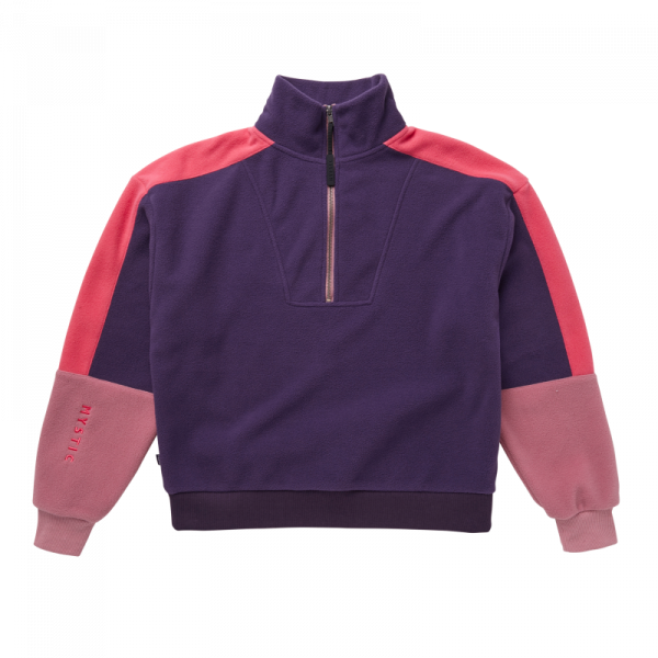 Mystic The Heat Zip Up Sweat Deep Purple