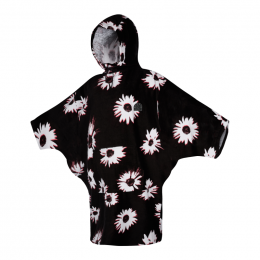 Mystic Poncho Women Black/White One Size