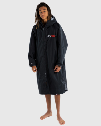 dryrobe Advance Poncho Long Sleeve Black Grey