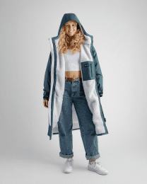 dryrobe Advance Poncho Long Sleeve Dark Green Nimbus